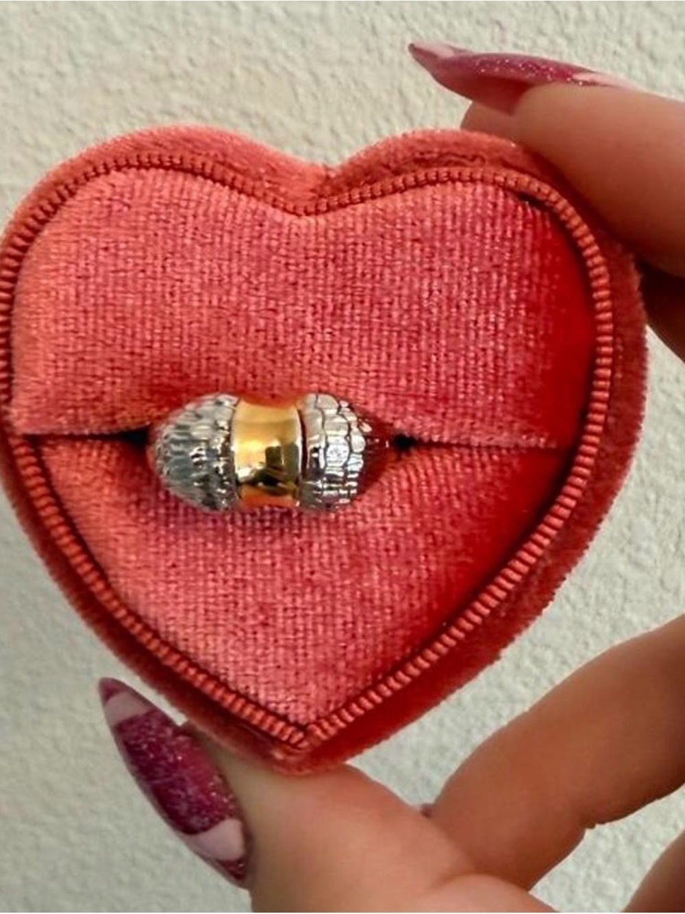 Vintage 14k gold electroplated cz ring size 7